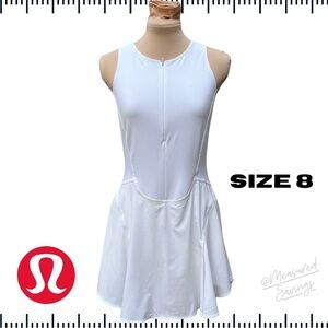 Lululemon [NWT - Size 8] Everlux Tennis Dress 6" with shorties in White